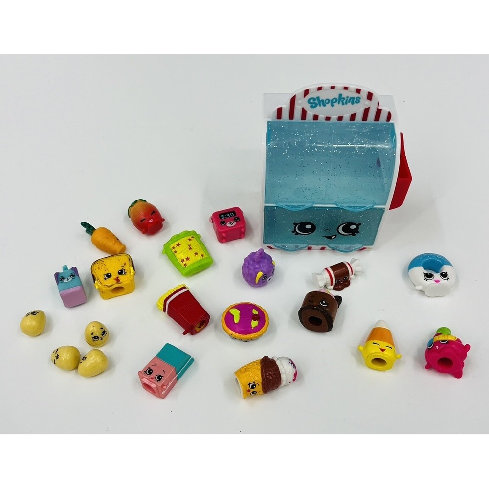 Shopkins Food Fair Candy Collection Display And 20 Figures Accessories